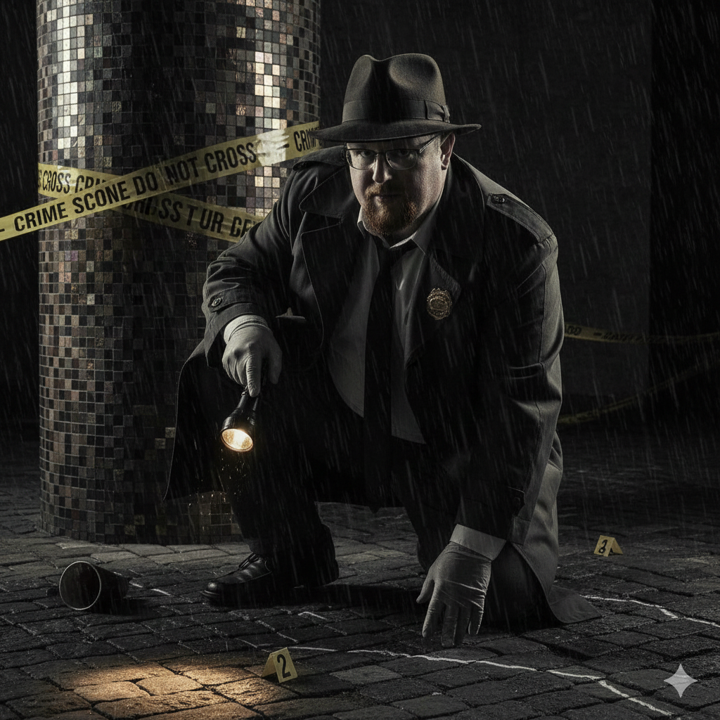 Matthew Villella as a Detective Chief Inspector